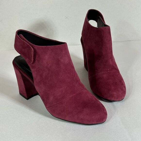 Adam Tucker burgundy suede heel Size 7.5 - Picture 2 of 9